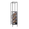Modern Wood Standing Wine Rack Black - Olivia & May -Olivia & May GUEST 8cee2eee c424 4c00 9e24 d6a7a41b2b21