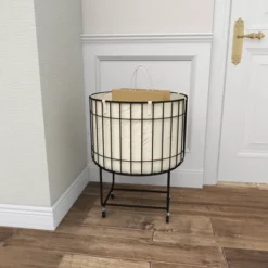 26 X 19 Contemporary Metal Storage Cart Off White - Olivia & May -Olivia & May GUEST 8d16b383 12b2 4632 a4e8 170ff7f7fbae