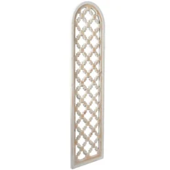 Wood Geometric Carved Trellis Wall Decor Brown - Olivia & May -Olivia & May GUEST 8d537c75 ba20 42ac 9ef4 25fdcc372b9b