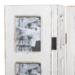 Farmhouse Chinquapin Wood Rectangle Room Divider Screen White - Olivia & May -Olivia & May GUEST 8d605590 3839 4be3 b025 96634a69e51d