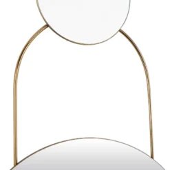 Glam Metal Round Wall Mirror Gold - Olivia & May -Olivia & May GUEST 8da68703 45a0 4fba 8028 1ae063d15c41