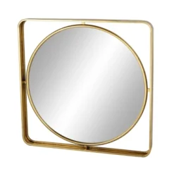 Modern Metal Iron Wall Mirror Gold - Olivia & May -Olivia & May GUEST 8db6a960 4dc5 434e b07b 672595306ae7
