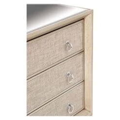 Wood And Metal Mirror Chest Silver/Gray - Olivia & May -Olivia & May GUEST 8deaa9d3 d8fc 4bdd 90aa 7ca8edef63f9
