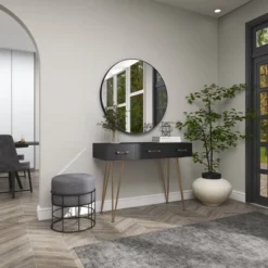 Metal Fabric Patio Garden Stool - Olivia & May -Olivia & May GUEST 8e1d20f5 bf41 4463 9098 442991aedba4