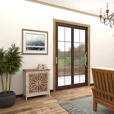 Natural Geometric Patterned Wood Cabinet Brown - Olivia & May 15 Natural Geometric Patterned Wood Cabinet Brown - Olivia & May - Image 13