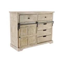 Farmhouse 5 Drawer Cabinet Brown - Olivia & May