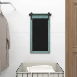 Wood Sign Wall Decor With Chalkboard Blue - Olivia & May -Olivia & May GUEST 8fd9a3c7 2524 4cf0 ab87 2b4965fe9f9e