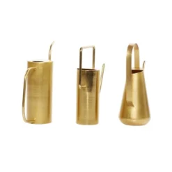 Set Of 3 Glam Metal Tall Planters Gold - Olivia & May -Olivia & May GUEST 9058aa97 9823 4a07 a1f4 b9a8ea94a792