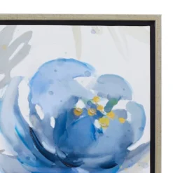 Canvas Floral Framed Wall Art With Silver Frame Blue - Olivia & May 10 Canvas Floral Framed Wall Art With Silver Frame Blue - Olivia & May -Olivia & May GUEST 91190a1c e1ff 4467 b17c 887412fc75f4