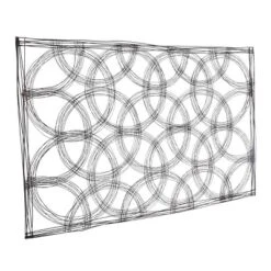 Olivia & May 43"X67" Metal Geometric Quatrefoil Home Wall Decor Black -Olivia & May GUEST 911c0228 489b 451b a948 8a55e74b7b64