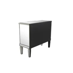 Glam Mirrored Rectangular Storage Cabinet Silver - Olivia & May -Olivia & May GUEST 91237e5b a6af 47bf 9f0b 29f48c9f708e