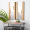 Contemporary Wood Wall Mirror Set Of 2 Brown - Olivia & May -Olivia & May GUEST 914ebfb1 d301 4eb6 8bb3 44a7df33bf62