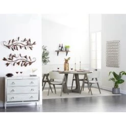 Glam Painted Wood And Mirror Chest White - Olivia & May -Olivia & May GUEST 91706cb2 9750 4cb2 942a 3eccdc78a287