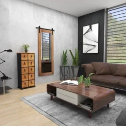 Wood 10 Drawer Footed Chest Olivia & May -Olivia & May GUEST 91e0a0f4 28fc 43c9 b28e 336359085397