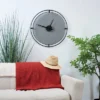Olivia & May 24"x24" Metal Minimalistic Wall Clock With Mesh Backing Black - : Silent Mechanism, Keyhole Hanging, Industrial Decor -Olivia & May GUEST 92572945 a1c8 4343 9ab2 8587cc357b37