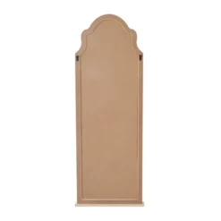 Wood Window Pane Inspired Wall Mirror With Arched Top Brown - Olivia & May -Olivia & May GUEST 92fa68bd 2b30 4437 bf29 998db2f094e6