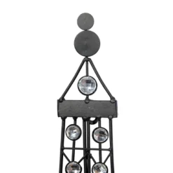 Metal Eiffel Tower 3D Wire Wall Decor With Crystal Embellishments Black - Olivia & May -Olivia & May GUEST 9312195f 40b1 4014 91f3 6aaf2b5a9a5c