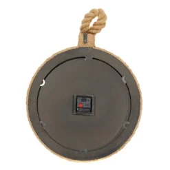 Jute Wall Clock With Rope Accents Beige - Olivia & May -Olivia & May GUEST 934491ca 510d 4113 8660 cf41442b280f