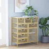 Contemporary Metal Storage Unit Gold - Olivia & May -Olivia & May GUEST 936cc36c 2b8c 4ece a171 1cc8bfce816c