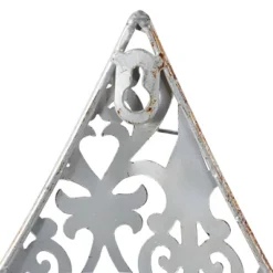 Metal Fleur De Lis Wall Decor With Perforated Details Brown - Olivia & May -Olivia & May GUEST 94553532 fb15 46d7 b0c6 1778e26a87db
