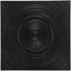 Wood Geometric Handmade Intricately Carved Radial Wall Decor Black - Olivia & May -Olivia & May GUEST 94afded3 d29d 4463 8327 1d061fd4c9f2