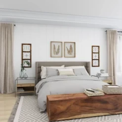 36" X 14" Wood Scroll Window Inspired Wall Decor With Metal Scrollwork Relief Brown - Olivia & May -Olivia & May GUEST 94cc7242 2e4b 4108 b812 bdde38c6dec0