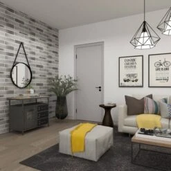 Metal Utility Cabinet With Wood Top Steel Gray - Olivia & May -Olivia & May GUEST 94e826a4 0a95 44c2 a2d4 161c3cc15fe6