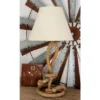 26" Rustic Jute Table Lamp Brown - Olivia & May -Olivia & May GUEST 94e8bd94 f3d9 439d b103 5ee67aa41492