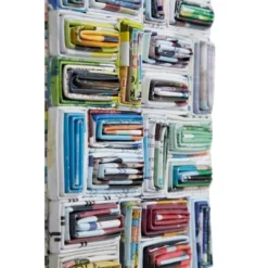 Glass Handmade Recycled Magazine Frame Wall Mirror Multi Colored - Olivia & May -Olivia & May GUEST 95071a72 d0fd 4fee 8cb6 9e8730e5b2e0