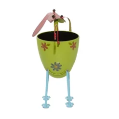 Olivia & May 19" Wide Dog Iron Indoor Planter Pot Green -Olivia & May GUEST 95d6836f d940 4b83 810a e29d4b09ba41