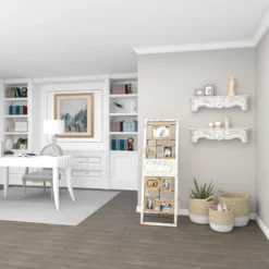 Wood 6 Slot Wall Photo Frame With Floor Stand Brown - Olivia & May -Olivia & May GUEST 96a3664a 3084 49c8 bfe3 8cc2c1a3714c