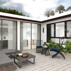 3pc Eclectic Metal Outdoor Seating Set - Black - Olivia & May -Olivia & May GUEST 9743caf0 8162 46f9 9f07 c709ba81c07f