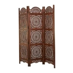 Bohemian Wood Room Divider Screen - Olivia & May -Olivia & May GUEST 97d2733c 063b 4f55 affc bf78a1cbda33