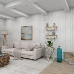 28" X 9" Rustic Fir Wood Wall Shelf - Olivia & May -Olivia & May GUEST 981747e6 50a9 4a29 9138 233ace1a849f