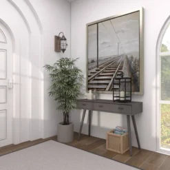 Modern 3 Drawer Wood Console Table Black - Olivia & May -Olivia & May GUEST 985671f5 c87c 432d 90f1 63f8a8cfd930