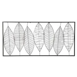 Metal Leaf Wall Decor With Black Frame Black - Olivia & May -Olivia & May GUEST 988795b0 bbbb 4b42 b302 70272a7a4d16