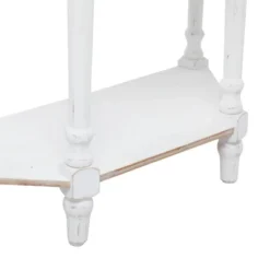 Farmhouse Half Moon Wood Console Table White - Olivia & May -Olivia & May GUEST 989bdf86 869b 4413 b828 2967dbaaa020