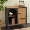 Farmhouse Wood Cabinet Black - Olivia & May -Olivia & May GUEST 98ea27b7 7785 43de b97c fb5af5cfff3b