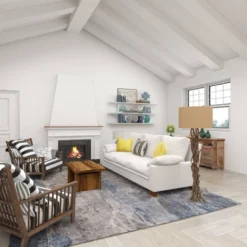 Rustic Floor Lamp Beige - Olivia & May -Olivia & May GUEST 99eb0c05 58af 4e7c b218 02822750926e