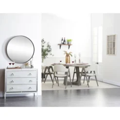 Metal Scroll Wall Decor With Embossed Details Beige - Olivia & May -Olivia & May GUEST 9a929313 c598 4f1e ae3f 03e626de2812