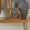 Stainless Steel Clock With Leather Stand - Olivia & May -Olivia & May GUEST 9ada7957 59c7 4f4b b8dd 54a0d815101e