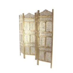 Traditional Intricate Carved Room Divider Screen Gold - Olivia & May -Olivia & May GUEST 9b18b1ea f937 408b a608 12513e14a766