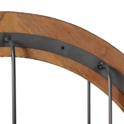 Wood Wall Mirror With Grid Blue - Olivia & May -Olivia & May GUEST 9b62443f 9aa6 4357 b800 130812e00358