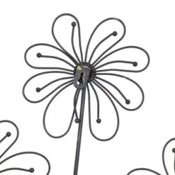 Metal Floral 3D Wire Wall Decor With Crystal Embellishments Black - Olivia & May -Olivia & May GUEST 9b6b32fb 119c 4d3e 9a68 b6dbb994de1b