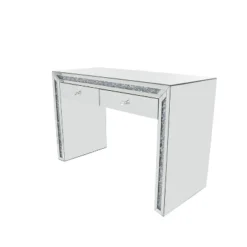 Glam Mirror And Glass Console Table Desk Silver - Olivia & May -Olivia & May GUEST 9bc242b6 491b 4907 9ce0 6cf0edc045a1