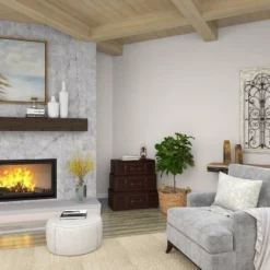 Traditional Faux Leather And Wood Chest Brown - Olivia & May -Olivia & May GUEST 9bc45246 2fbc 4df9 8069 418684abb116