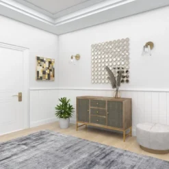 Contemporary Metal Cabinet Brown - Olivia & May -Olivia & May GUEST 9c3b2b3a 3fd2 4dd0 b1ec 4c64a02fe891