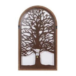 Metal Tree Of Life Wall Decor With Arched Frame Bronze - Olivia & May -Olivia & May GUEST 9c5a2694 8916 4944 81c0 7a01663471d7