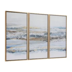 Canvas Landscape Framed Wall Art Set Of 3: Olivia & May, Modern Home Decor, Vertical Display -Olivia & May GUEST 9c985dd6 4627 4bec 80eb de58ad51c2e8
