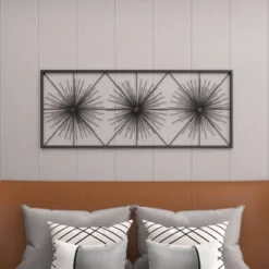 Metal Starburst Sea Urchin Wall Decor With Black Frame - Olivia & May -Olivia & May GUEST 9ce6d203 cded 4789 87fc 672caace1b2d